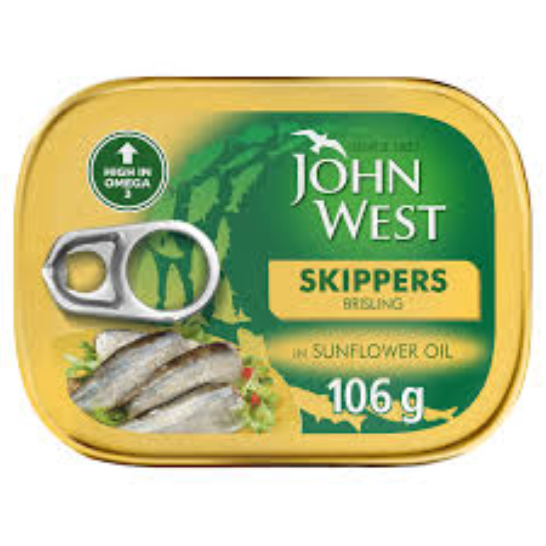 JOHN WEST SKIPPERS IN S/FLOWER OIL 106G